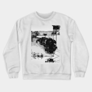 Steam Train Ride - Vintage Trains Crewneck Sweatshirt